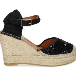 VIGUERA Zapatos cuña 1632 NEGRO