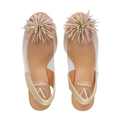 VIGUERA Zapatos cuña 0297 PLATINO