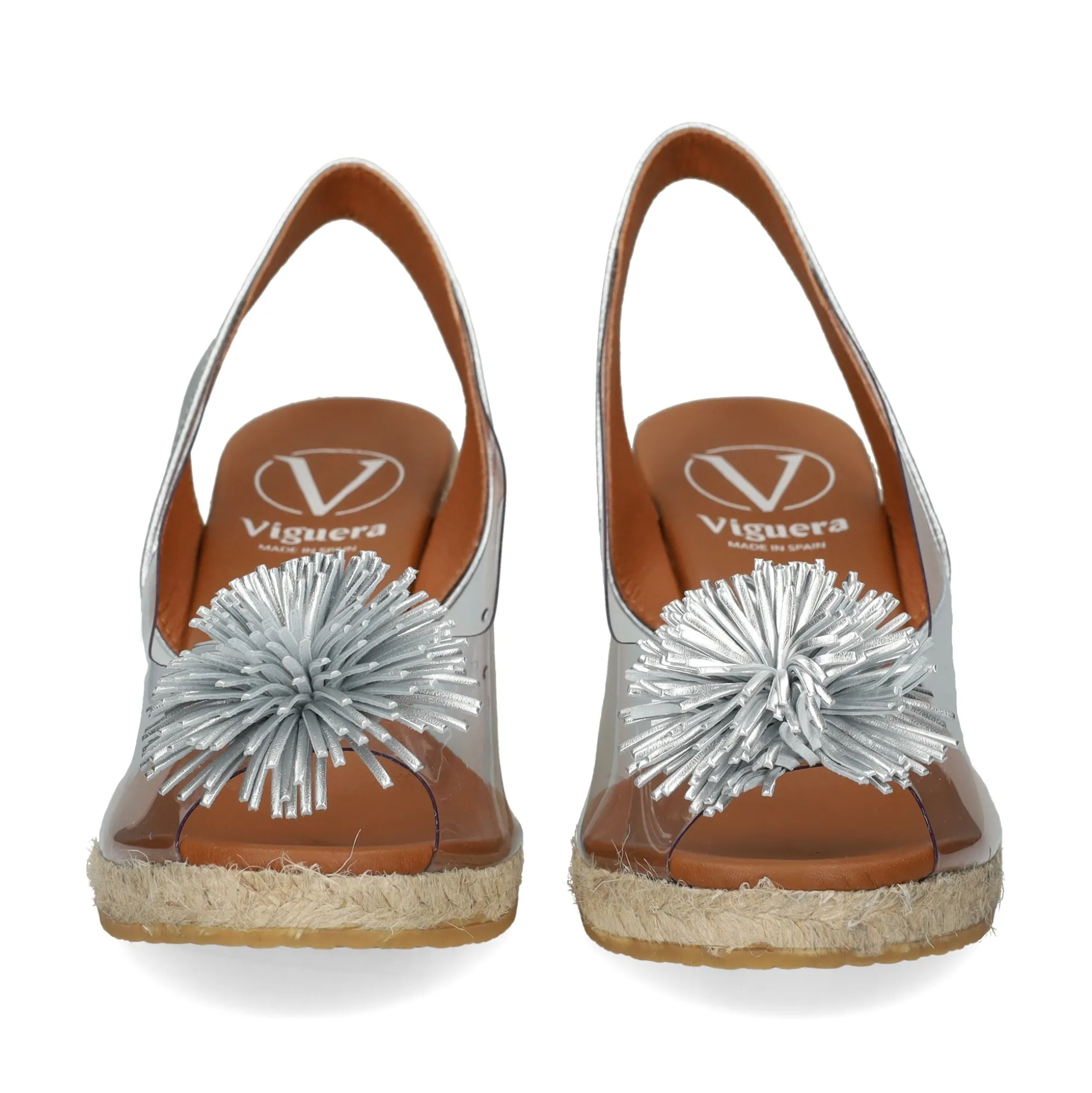 VIGUERA Zapatos cuña 0293 PLATA