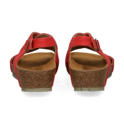 ZOURI Sandalias cuña de Mujer MERMAID SCARLET